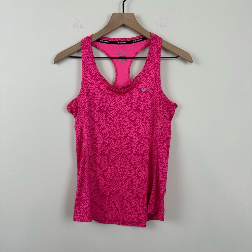 Nike Dri Fit Pink Womens Racerback Tank Top, S